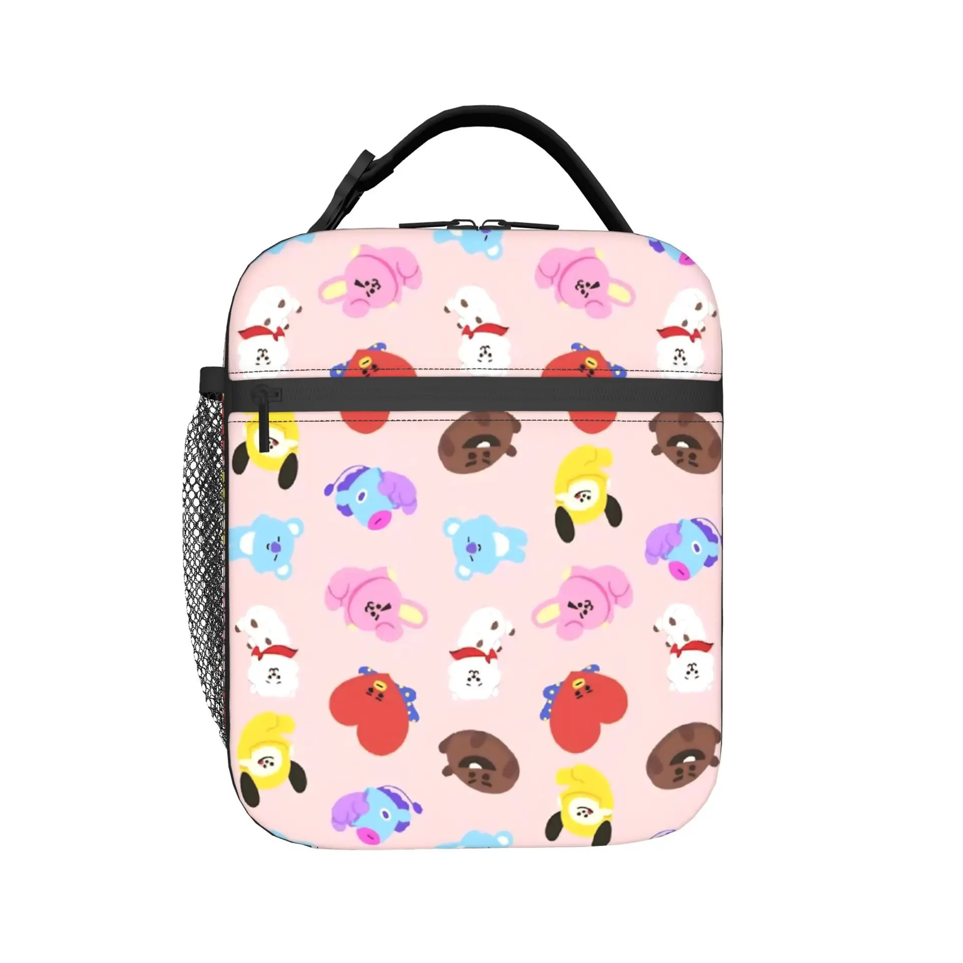 Food Storage Bag - حقيبة غداء معزولة برسومات BT21، حقيبة
