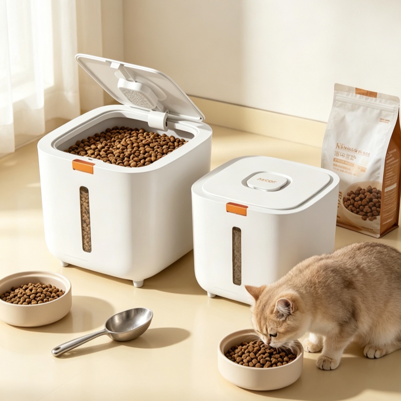صندوق تخزين طعام الحيوانات الأ - مراجعة Food Storage With Dividers وسعره