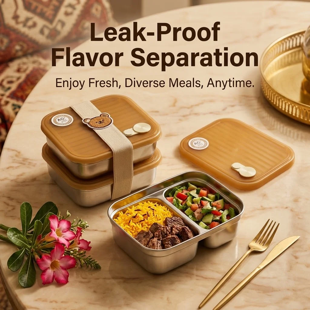 علبة طعام بنتو من الفولاذ المق - مراجعة Food Storage With Dividers وسعره