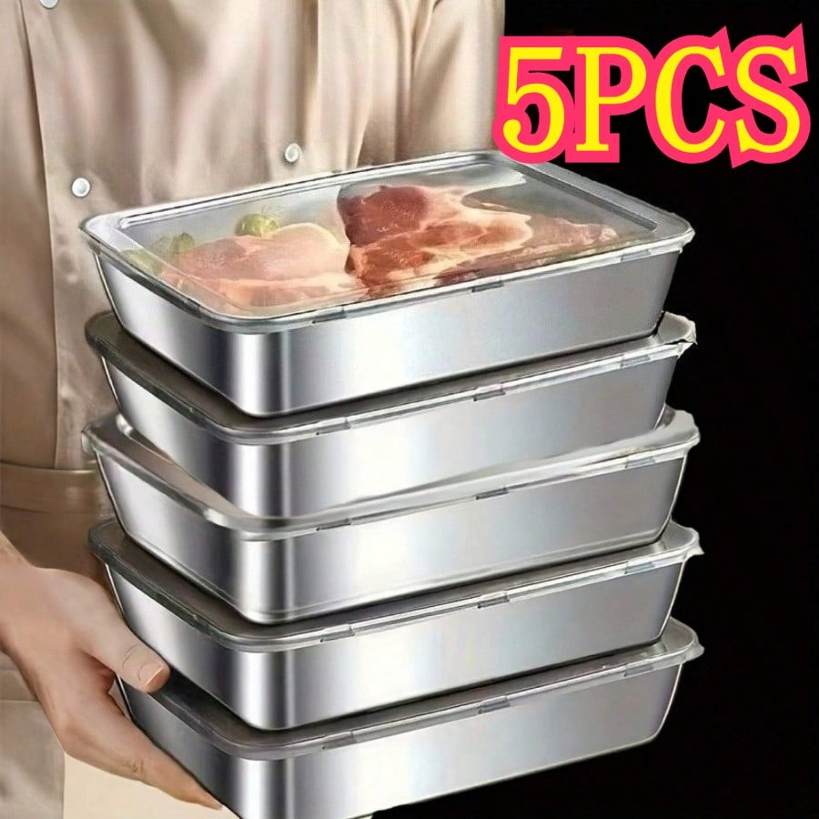 مجموعة من 5 علب تخزين طعام فاخ - مراجعة Food Storage Oven Safe وسعره